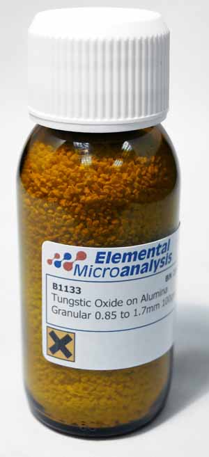 Tungstic-Oxide-on-Alumina-Granular-0.85-to-1.7mm-100gm